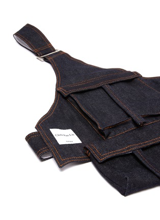 Detail View - Click To Enlarge - CHRIS RAN LIN - Patch pocket denim harness bag