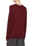 Back View - Click To Enlarge - CHRIS RAN LIN - Chain tassel Merino wool rib knit sweater