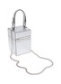 Detail View - Click To Enlarge - OSCAR DE LA RENTA - 'Alibi' mini metallic leather box bag