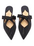 Detail View - Click To Enlarge - PAUL ANDREW - 'Little Dear' cutout bow moire slides