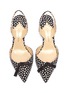 Detail View - Click To Enlarge - PAUL ANDREW - 'Rhea' bow spot print slingback pumps