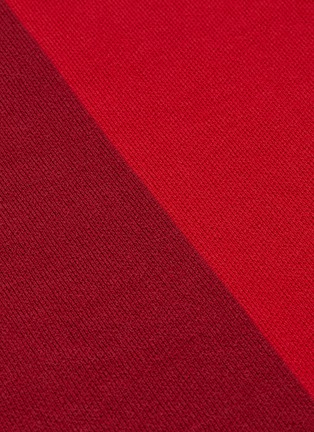 Detail View - Click To Enlarge - NAGNATA - Colourblock organic cotton blend knit dress