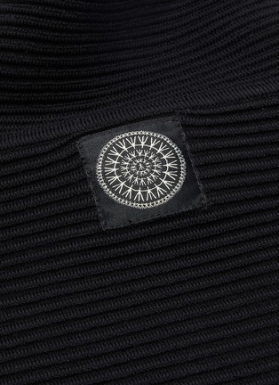 - NAGNATA - Ottoman stripe organic cotton cropped turtleneck sweater