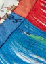 Detail View - Click To Enlarge - OSCAR DE LA RENTA - Colourblock fringe graphic print asymmetric silk twill skirt