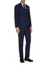 Figure View - Click To Enlarge - LARDINI - Wool houndstooth suit