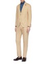 Front View - Click To Enlarge - LARDINI - Cotton twill suit
