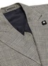  - LARDINI - Double breasted silk-linen houndstooth blazer