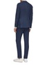 Back View - Click To Enlarge - LARDINI - Garment dyed hemp suit