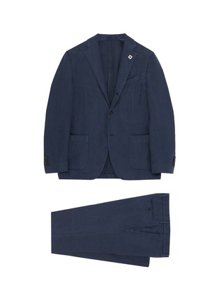 Main View - Click To Enlarge - LARDINI - Garment dyed hemp suit