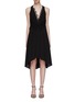 Main View - Click To Enlarge - VICTORIA BECKHAM - Mix lace panel silk racerback dress
