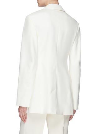 Back View - Click To Enlarge - VICTORIA BECKHAM - Notched lapel boxy blazer