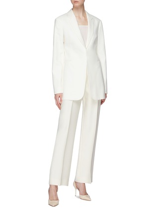 Figure View - Click To Enlarge - VICTORIA BECKHAM - Notched lapel boxy blazer