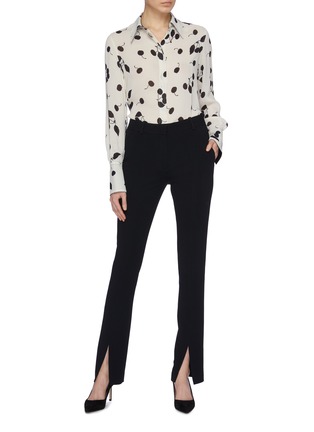 Figure View - Click To Enlarge - VICTORIA BECKHAM - Split cuff cady suiting pants