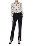 Figure View - Click To Enlarge - VICTORIA BECKHAM - Split cuff cady suiting pants