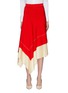 Main View - Click To Enlarge - VICTORIA BECKHAM - Layered colourblock hem asymmetric skirt
