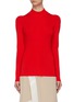 Main View - Click To Enlarge - VICTORIA BECKHAM - Cutout back high neck knit top