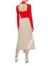 Figure View - Click To Enlarge - VICTORIA BECKHAM - Cutout back high neck knit top