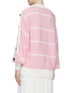 Back View - Click To Enlarge - SHORT SENTENCE - Button sleeve stripe rib knit sweater