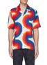 Main View - Click To Enlarge - DRIES VAN NOTEN - x Verner Panton 'Carlton' wave print linen short sleeve shirt