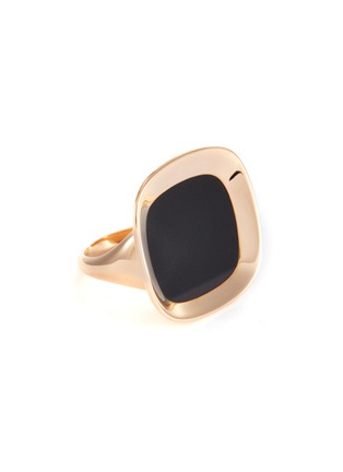 Main View - Click To Enlarge - ROBERTO COIN - 'Carnaby Street' black jade 18k rose gold ring
