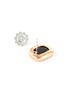 Detail View - Click To Enlarge - ROBERTO COIN - 'Black Jade' diamond 18k rose gold earrings