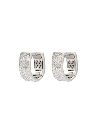 Main View - Click To Enlarge - ROBERTO COIN - 'Sauvage Privé' diamond 18k white gold earrings