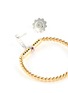 Detail View - Click To Enlarge - ROBERTO COIN - 'Classique Parisienne' diamond 18k gold twist hoop drop earrings