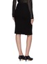 Back View - Click To Enlarge - CRUSH COLLECTION - Rib knit midi pencil skirt