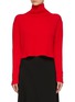 Main View - Click To Enlarge - CRUSH COLLECTION - Button cuff cashmere turtleneck sweater