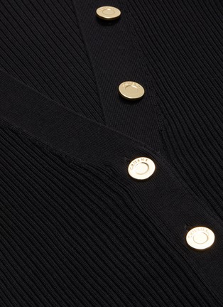  - CRUSH COLLECTION - Button placket silk-cashmere cardigan