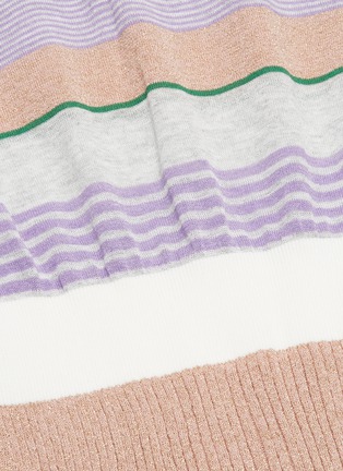 Detail View - Click To Enlarge - CRUSH COLLECTION - Variegated stripe rib knit tank dress