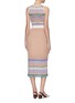 Back View - Click To Enlarge - CRUSH COLLECTION - Variegated stripe rib knit tank dress