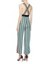 Back View - Click To Enlarge - PH5 - Stripe wide leg jumpsuit