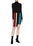 Figure View - Click To Enlarge - PH5 - Staggered hem stripe knit skirt