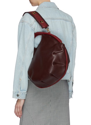 Figure View - Click To Enlarge - A-ESQUE - 'Petal Pure' colourblock leather bag