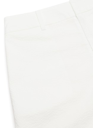  - XIAO LI - Textured cotton shorts