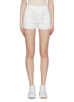 Main View - Click To Enlarge - XIAO LI - Textured cotton shorts