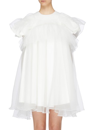 Main View - Click To Enlarge - SHUSHU/TONG - Ruffle layered organdy dress