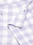  - SHUSHU/TONG - Asymmetric pleated panel gingham check shorts