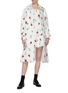 Figure View - Click To Enlarge - SHUSHU/TONG - Asymmetric hem floral embellished mini dress