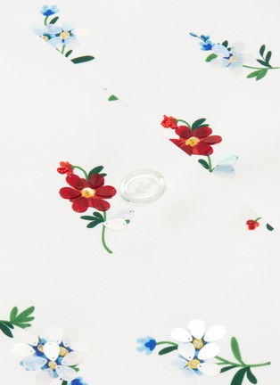  - SHUSHU/TONG - Peter Pan collar floral embellished coat