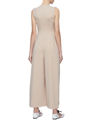 Back View - Click To Enlarge - SANS TITRE - Pleated sleeveless wide leg jumpsuit