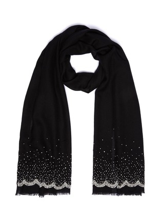 Main View - Click To Enlarge - JANAVI - Embellished cashmere scarf