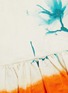 Detail View - Click To Enlarge - DRIES VAN NOTEN - Floral print colourblock cotton-linen slip dress