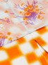 Detail View - Click To Enlarge - DRIES VAN NOTEN - Sheer floral print overlay checkerboard skirt