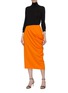 Figure View - Click To Enlarge - DRIES VAN NOTEN - Gathered crepe skirt