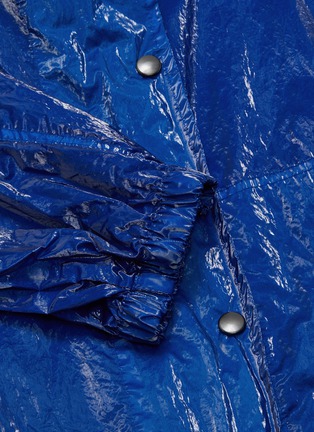  - DRIES VAN NOTEN - Drawstring hooded PVC coat