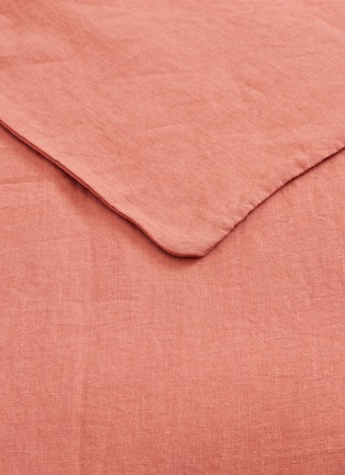 Detail View - Click To Enlarge - SOCIETY LIMONTA - Rem king size linen duvet cover – Fard