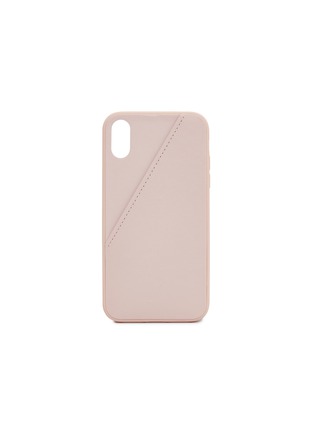 Main View - Click To Enlarge - NATIVE UNION - CLIC Card leather iPhone XR case – Rose