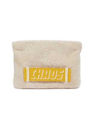 Main View - Click To Enlarge - CHAOS - Shearling clutch – Cream